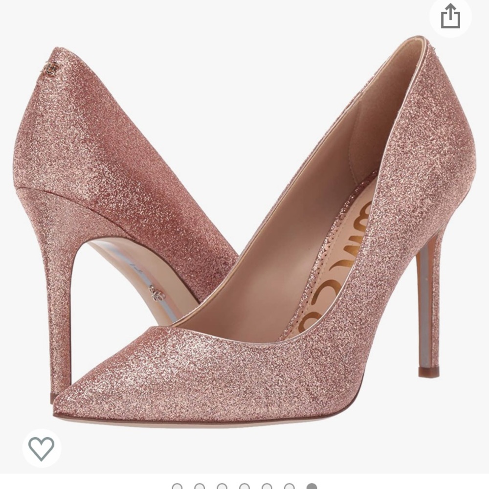 Sam Edelman Heels sparkly Rose gold size 6.5